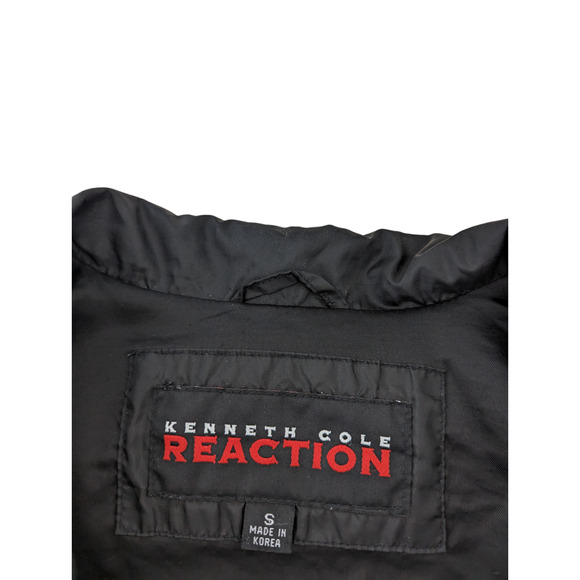 Kenneth Cole Reaction Womens Small Black Windbreaker Nylon Full Zip Lightweight - Picture 3 of 16